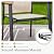 Sophia & William Patio Table and Chairs Set 7 Pieces, 6 Aluminium Patio Dining Chairs with 60" x 38" Metal Dining Table, Stackable and Easy to Move for Outdoor Garden Lawn (Beige)