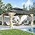COVERONICS 13FT x 15FT Outdoor Cedar Wooden Gazebo - Patio Wood Frame Gazebo with Galvanized Steel Hardtop, Heavy-Duty Hardtop Gazebo with Netting & Curtains for Garden, Poolside, Deck, Backyard