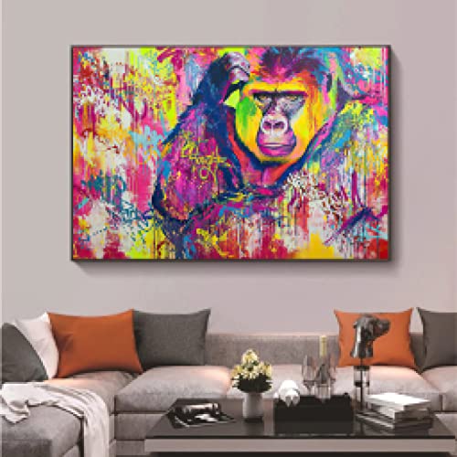 Affiches Singes Graffiti Art Toile pour Décoration Murale Salon