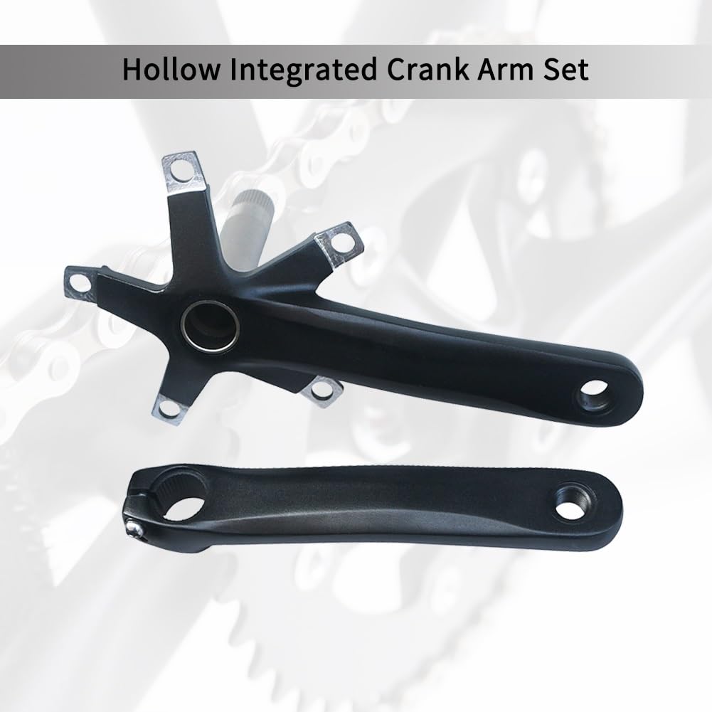 Zestaw korbowy do roweru szosowego 152 mm 165 mm 170 mm zestawy korbowe 130 drążonych zintegrowanych ramion korbowych pasuje do 10-11-biegowego stopu aluminium lekki