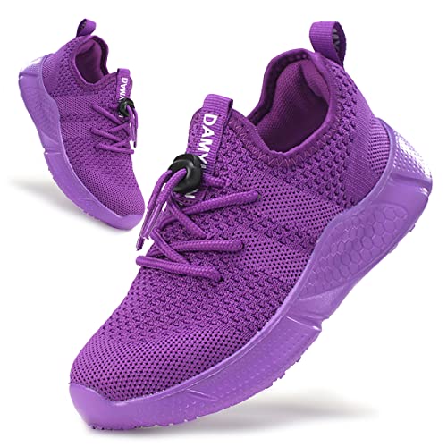EGMPDA Baskets de Course décontractées pour garçons et Filles, Violet, 24 EU Cover