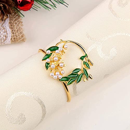 Servilleteros de perlas para bodas y decoración de mesas de banquete 8