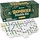 Queensell Domino-Set für Erwachsene mit farbigen Punkten – Doppel-6 Domino-Set, EIN klassisches Brettspiel für Kinder und Erwachsene – Standard Doppel-Sechs Dominos-Sets mit 28 Steinen