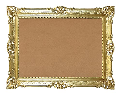 Ideacasa Cadre en or grand doré 86 x 67 cm style baroque imitation vintage peinture photo affiche