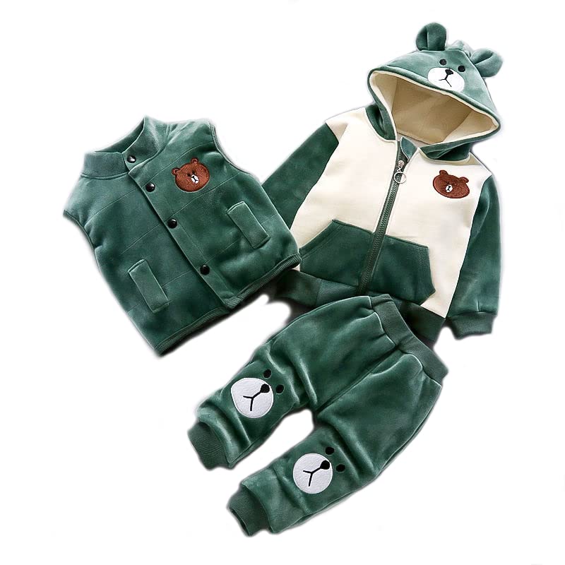 Image of Bold N Elegant Unisex Child's Cotton Blend Winter Clothing Set