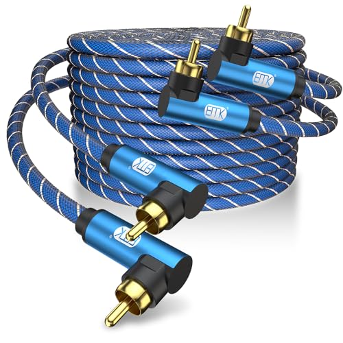 Cable subwoofer 90 grados rca para conectar altavoces pegados a la pared sin dañar conectores