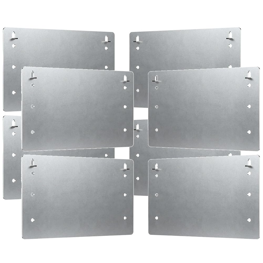 Jnchdghwa Silver 5" X 8"Nail Stopper Plate Self Nailing Stud Protector For Top And Bottom Plate & Drywall Protection Nail Stopper Plate