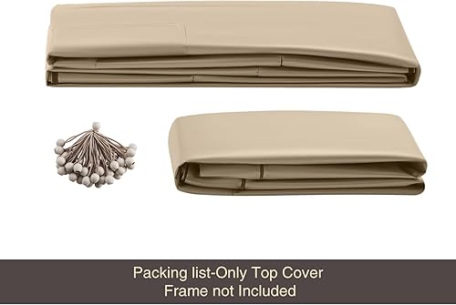 Miniatura 3 de Gardesol Toldo de repuesto para cochera, cubierta superior de repuesto para marco de cochera de 12 x 20 pies, lona impermeable de 6.35oz y con