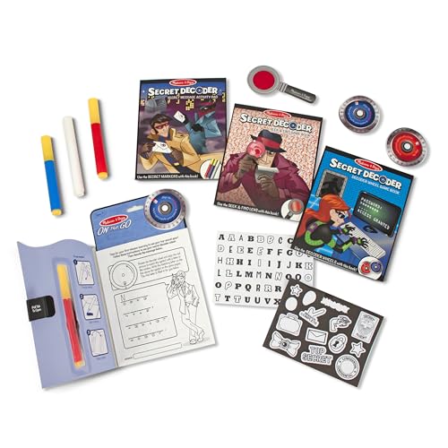 Image of Melissa & Doug On The Go Secret Decoder Deluxe Activity Set and Super Sleuth Toy