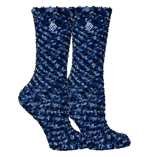 Image of Columbia Popcorn Cozy Crew Socks, Navy, One Size, 2 Pair