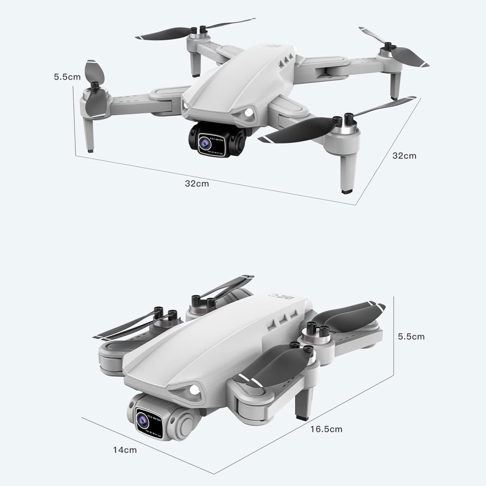 Droni con Fotocamera per Adulti 4K, Quadricottero GPS FPV Pieghevole 5G per Principianti con Posizionamento del Flusso Ottico, Ritorno Automatico A Casa, Seguimi, Motore Brushless