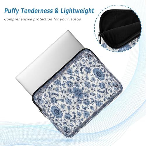 Funda azul floral bohemia para portátil 13-14 pulgadas miniatura 5