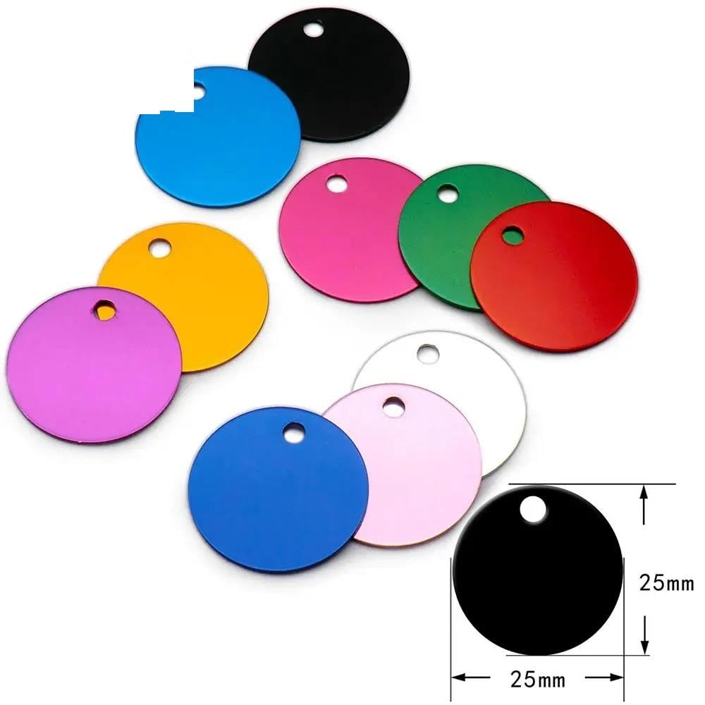 100 PZ Etichette Identificative Vuote Per Animali Domestici Etichette Fai Da Te Con Incisione Per Cani E Gatti Pendenti Con Etichette Identificative Per Animali Personalizzate In Alluminio Etic