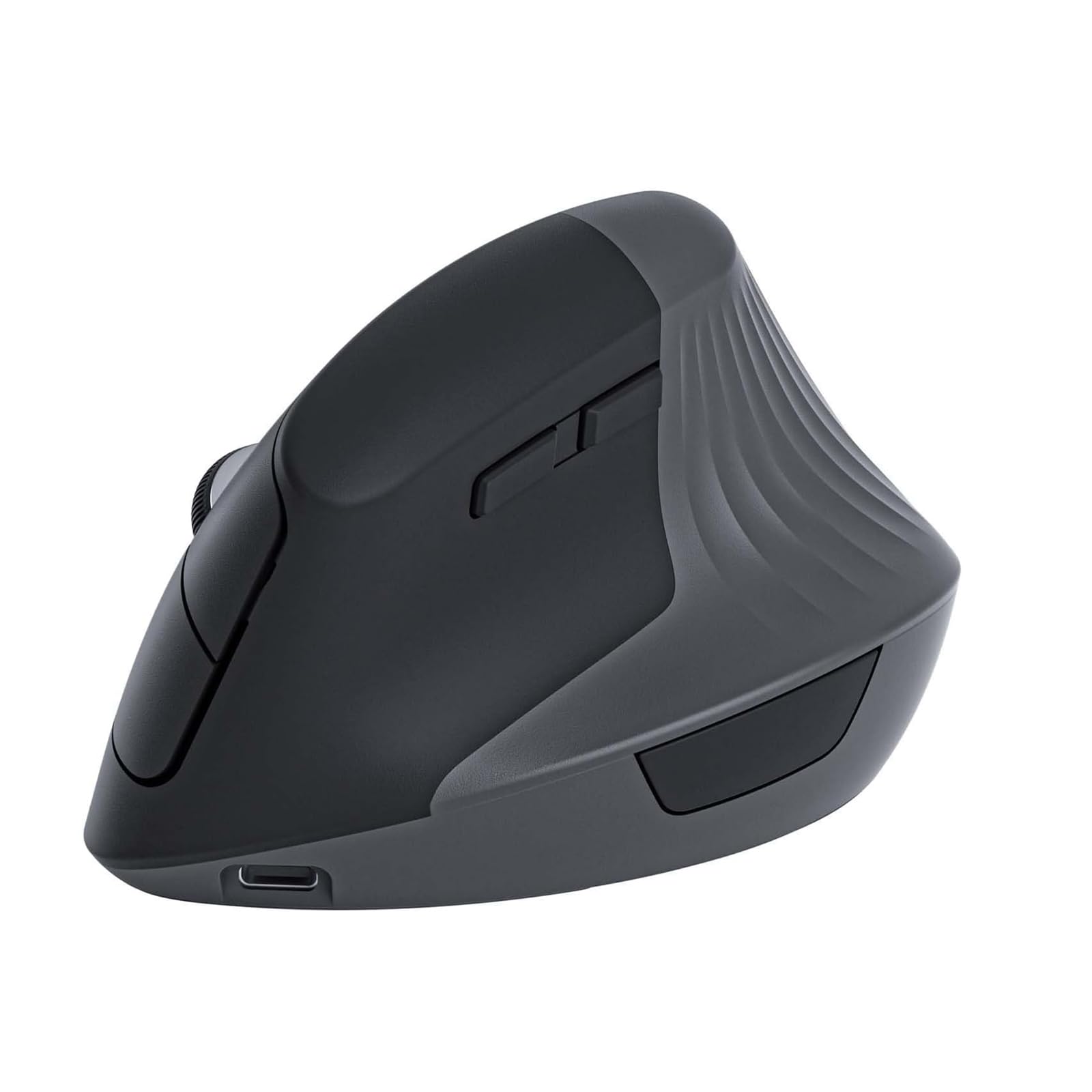 zienstar -Ergonomic Wireless Vertical Mouse,Rechargeable,Dual Mode,Bluetooth+Wireless USB,Silent Click-Black