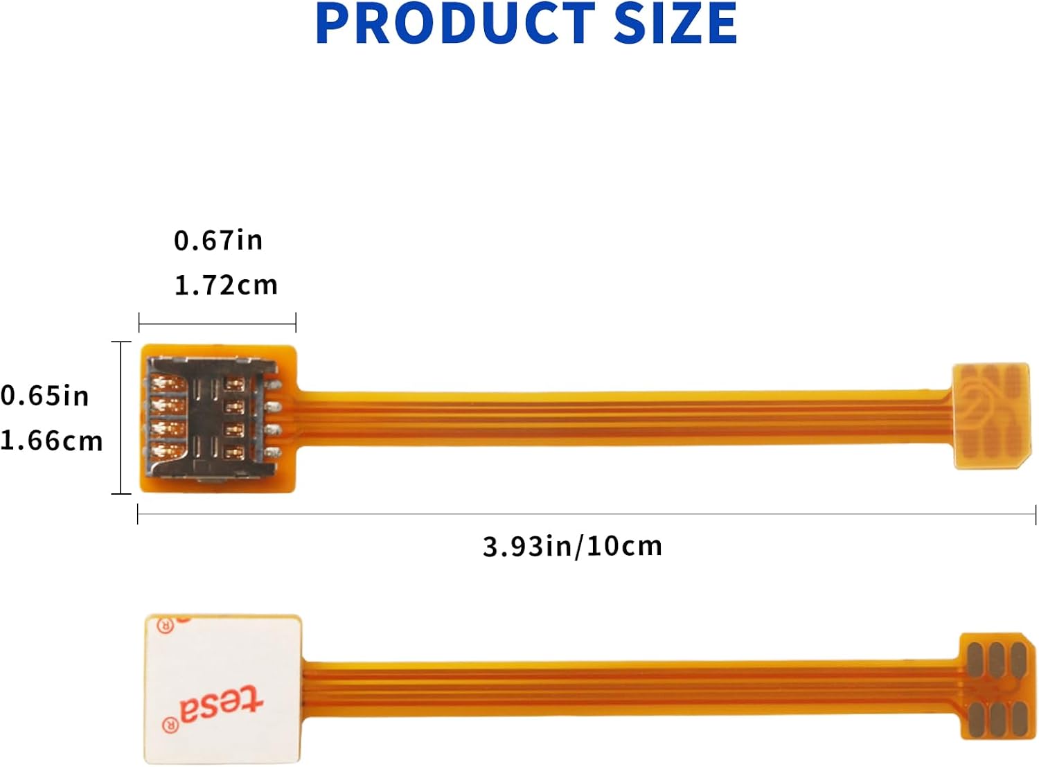Nano SIM to Micro SIM Card Extension Cable Cell Phone Card Slot Nano SIM Card Extension Cable Adapter FPC Test Board SIM Card Holder Repair Test Board Card Reader Length 3.9in/10cm（2pcs）