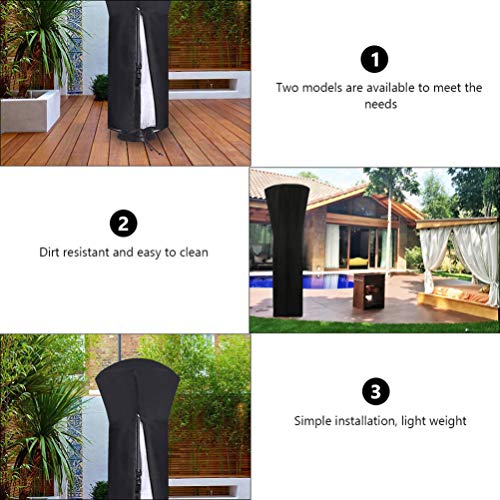 Hemoton Capa Do Aquecedor de Pátio Tecido Oxford à Prova D'água E à Prova de Poeira Com Zíper para