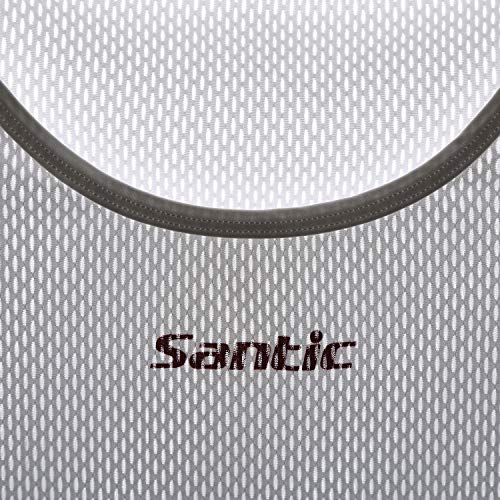 Santic Cycling Base Layer Mens Biking Tank Top Sleeveless Cycling Jersey Undershirt Vest Quick Dry Star White #TOP5
