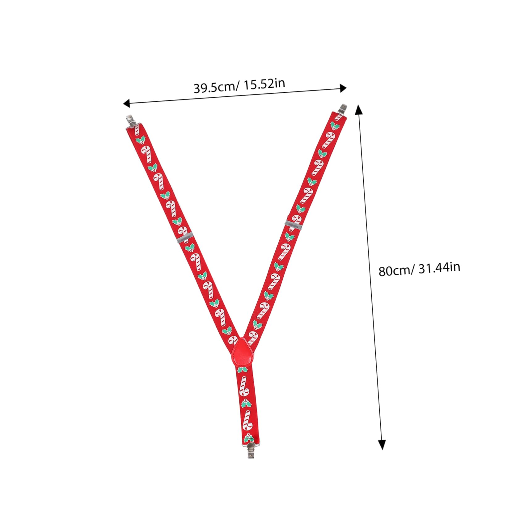 Beavorty Santa Straps for Men Christmas Novelty Suspenders with Snowflake Design Elastic Adjustable for Party Wear