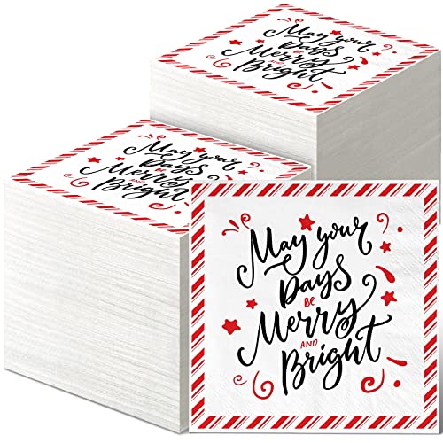 Spiareal 200枚 クリスマス 使い捨て ペーパーナプキン パーティー アティブ ナプキン ディナー ランチ ホリデー用