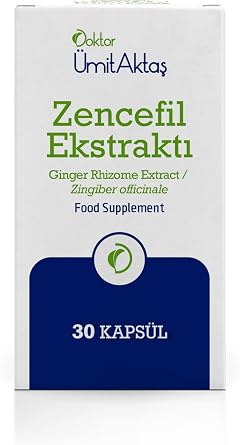 Dr. Ümit Aktaş Zencefil Ekstraktı - Microenkapsüle 30 Bitkisel Kapsül