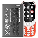[1300mAh] BL-4UL Battery for Nokia 3310, 3.7V Replacement Batteries are suitable for Nokia 3310 TA-1036, 225 RM-1011 RM-1126 RM-1012 Battery