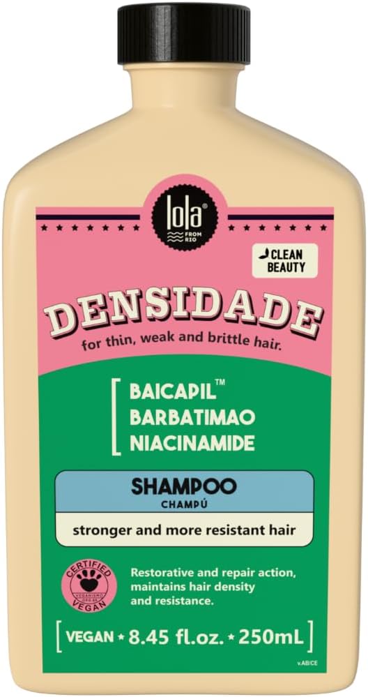 Cosmetics Densidade Shampoo 250 ml | Strengthening Shampoo for Fuller, Volumized Hair | Daily Use Formula | Gentle Clean Beauty Hair Care