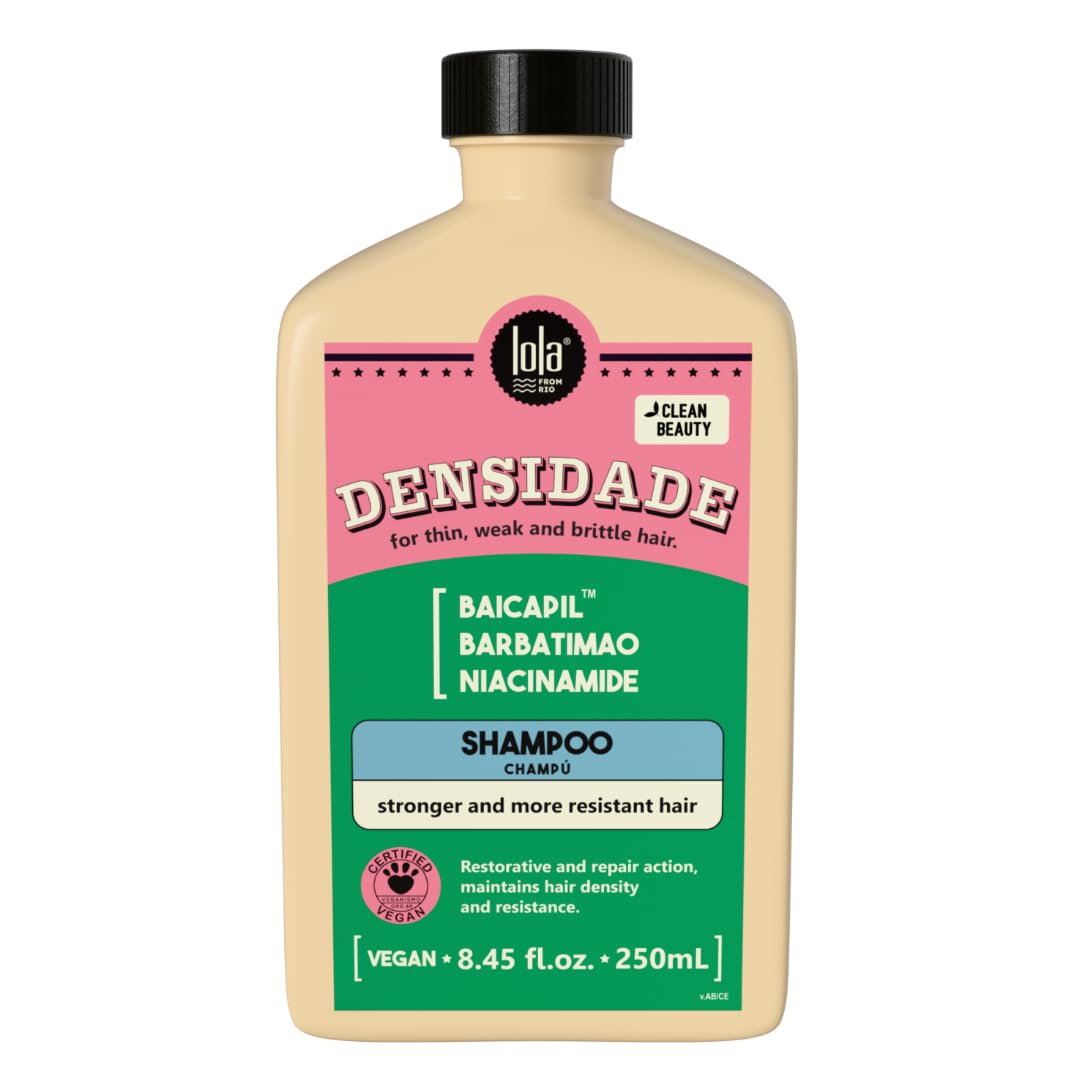 Cosmetics Densidade Shampoo 250 ml | Strengthening Shampoo for Fuller, Volumized Hair | Daily Use Formula | Gentle Clean Beauty Hair Care