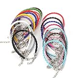 Tamaño: la longitud de las pulseras es de 17 cm, ancho: 1,5 mm. Este tamaño es perfecto para las muñecas de mujeres y adolescentes