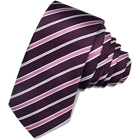 Vauhse Ties for Men Cotton Tie Neckties for Men Party Wedding Tie Neck Ties Pink Cover