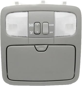 Overhead Console Dome Light for Toyota Land Cruiser Prado LC120 4000 2700, Dome Lamp Cover Reading Light 6367060070A0/63670-60070-A0B with skylight Grey