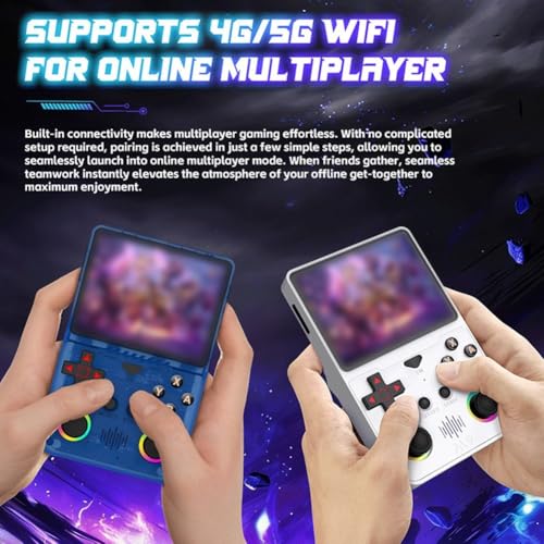 Console retro portable violette pour jouer aux jeux classiques - 4