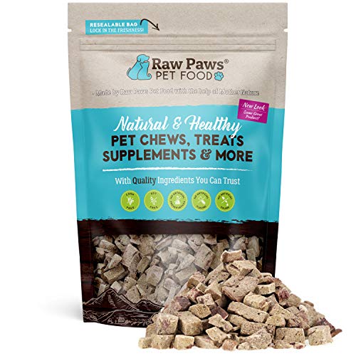 Raw Paws Pet Freeze Dried Beef Liver Dog Treats & Cat Treats, 8-oz - Made in USA - All Natural Liver Treats for Dogs - Liver Treats for Cats - Liver Bites Dog Treats - Small Liver Dog Treats Training