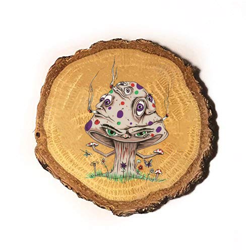 Funny Shroom Smoking Joint Cartoon Magnet