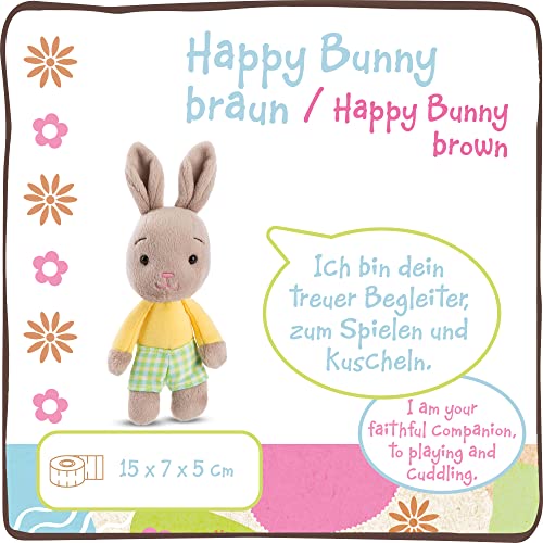 NICI Kuscheltier Hase 15 cm – Plüschtier Hase für Mädchen, Jungen & Babys – Flauschiger Stofftier-Hase zum Spielen, Sammeln & Kuscheln – Gemütliches Schmusetier – Plüschhase