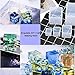 Luckkyme Resin Casting Molding Square Resin Mold Cube Silicone Molds for DIY Craft Making Silicone Clear Casting Molds (5size)