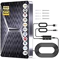 2026 Upgraded Indoor TV Antenna, 3200+ Miles Range HD Digital Antenna for Smart TV, Strongest with Amplified Signal Booster Supports 4K 8K 1080p All TVs- 38FT Coaxial Cable for Local Channels