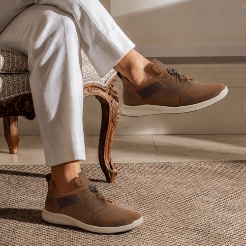 Image of Ergon Kansas Genuine Leather Men's Formal Slip-On Shoes | Available in Black & Tan | Cushioned Comfort | Office, Business Sizes UK 6-11