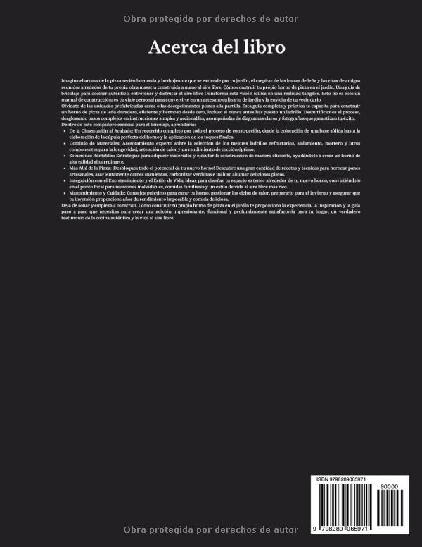 Miniatura 2 de Cómo construir tu propio horno de pizza en el jardín Una guía de bricolaje para cocinar auténtico, entretener y disfrutar al aire libre (Spanish