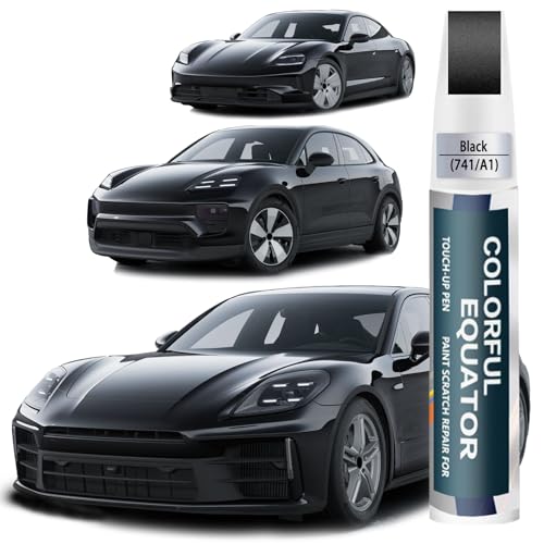 Image of Car Touch up Paint(741 /A1 Black) Compatible with Toyota /Porsche, Car Paint Pen Scratch Repair Two-In-One Touch Up Paint, Premium Car Scratch Remover for Deep Scratches