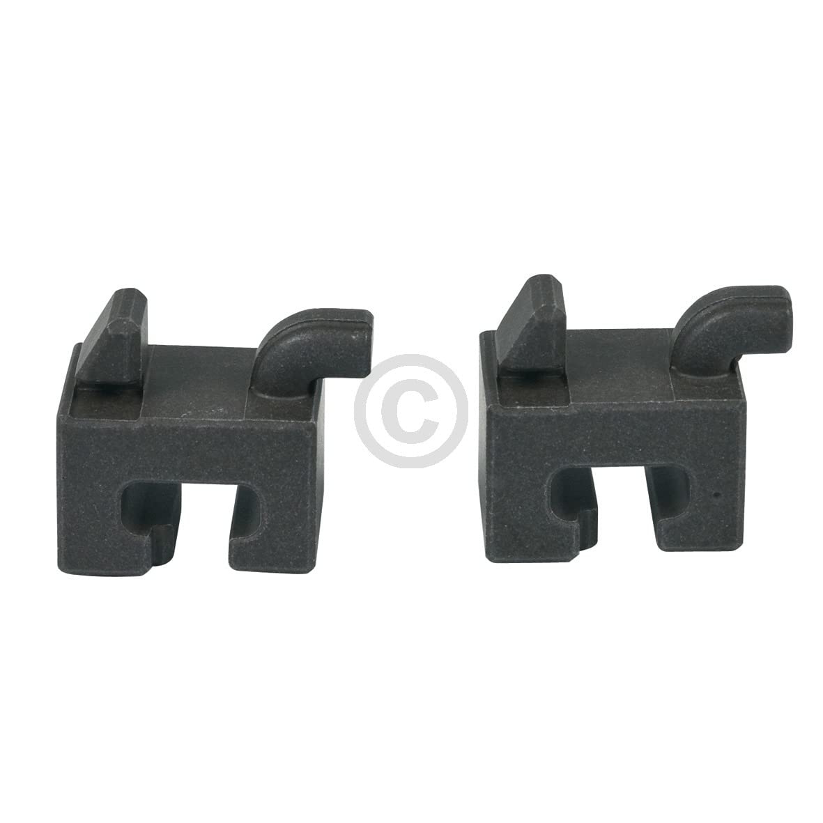 Buchse kompatibel mit SIEMENS 00637443 Keramikhalter vorne für Zubehörhaltegitter Backofen mit Mikrowelle 2Stk