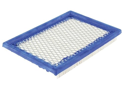 Ratioparts - Filtro Dell'Aria Piatto, 160 X 115 X 20 Mm, Per Briggs & Stratton, John Deere, Misura S, Colore: Bianco/Blu
