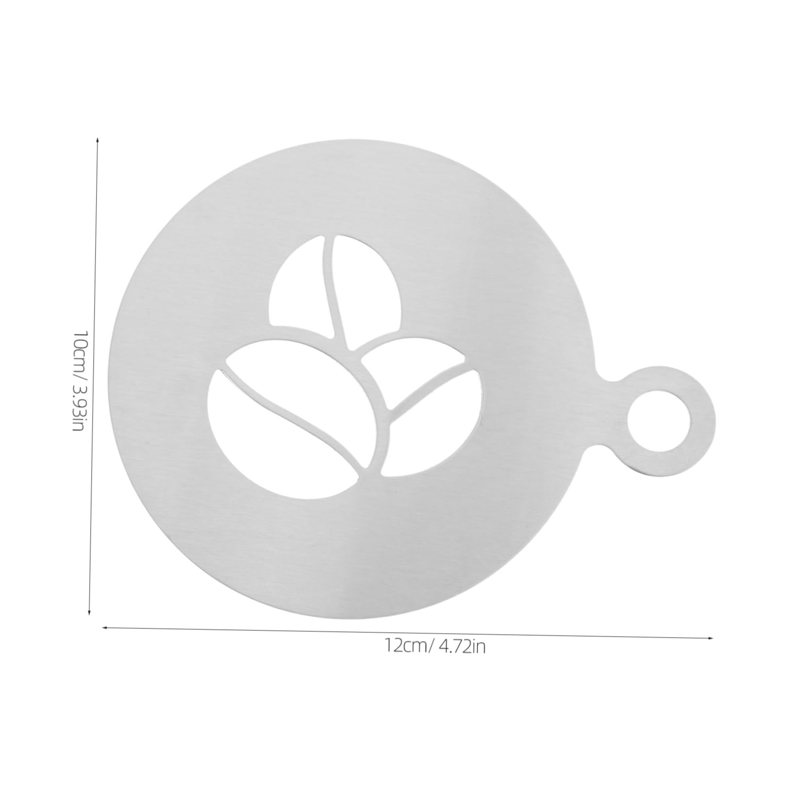GLEAVI 2pcs Coffee Decorating Stencils Stainless Templates for Cake for Latte Art Baking Easy to Clean Flower Pattern