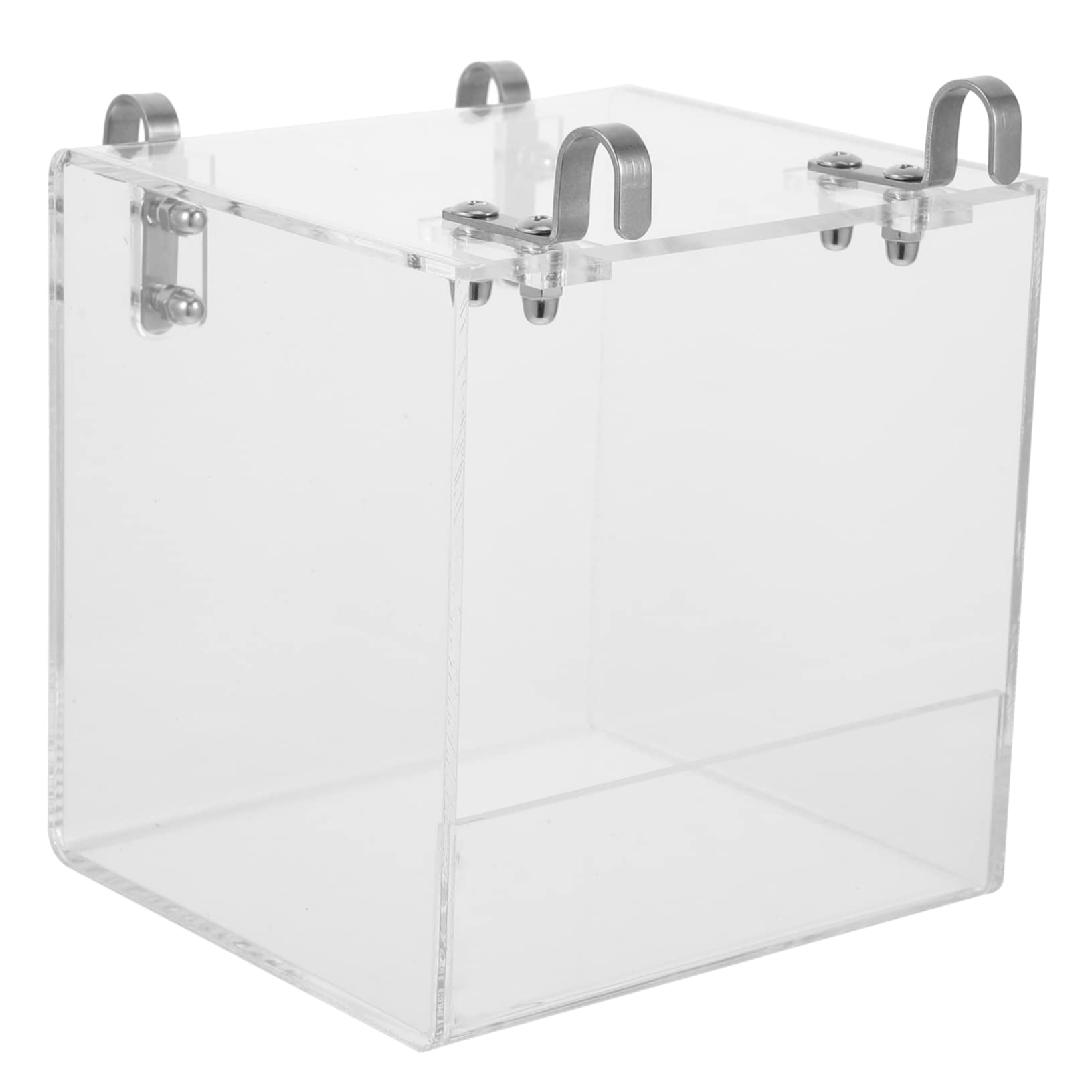 Milisten Vasca da Bagno per Uccelli, Box Doccia per Pappagalli | Acrilico, Forma a Scatola, per Fringuelli e Pappagalli, Uso Domestico e Negozio Animali