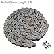 sourcing map 10B Metrisch Standard Rollenkette 5Ft Karbonstahl Ketten 5/8 Industrial Rollenkette Antrieb Kette für Motorrad Fahrrad Industrielle Maschinen -96 Verbindungen