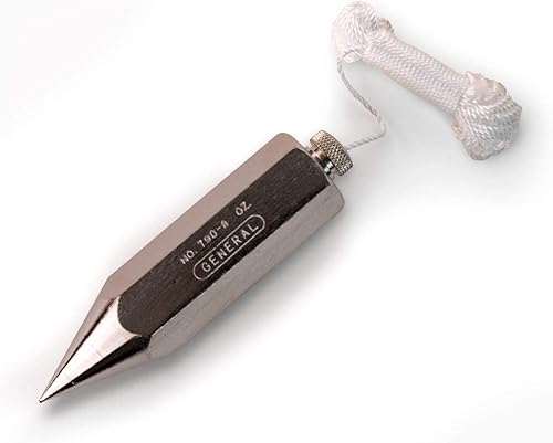 Miniatura 4 de General Tools & Instruments plomada de acero hexagonal de 12 onzas