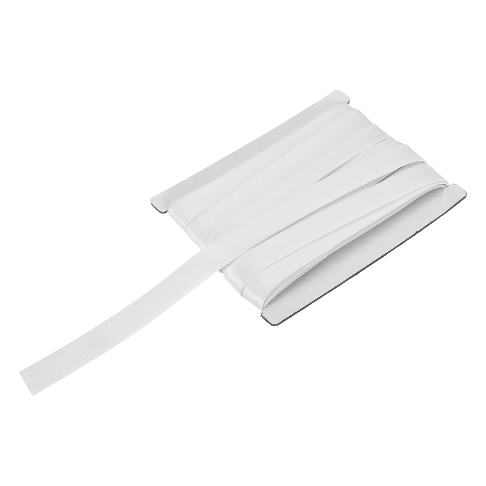sourcing map Double Fold Bias Tape for Sewing 5/8 Inch x 6 Yards Satin Pre-fold Continuous Binding Tape for Seaming Quilting Hemming Binding DIY Crafts, White โ image 1