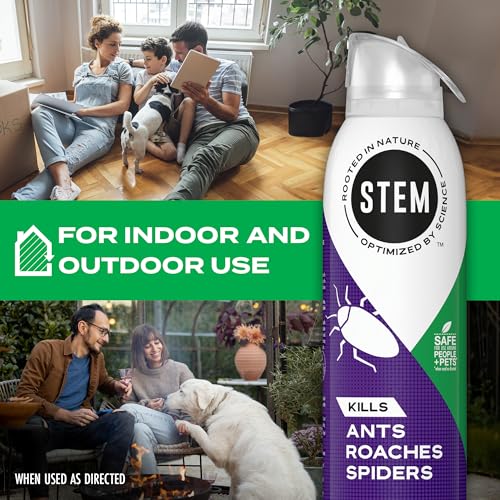 STEM Kills Ants, Roaches and Spiders: plant-based active ingredient bug spray, botanical insecticide for indoor and outdoor use; 10 oz - Thumbnail 6