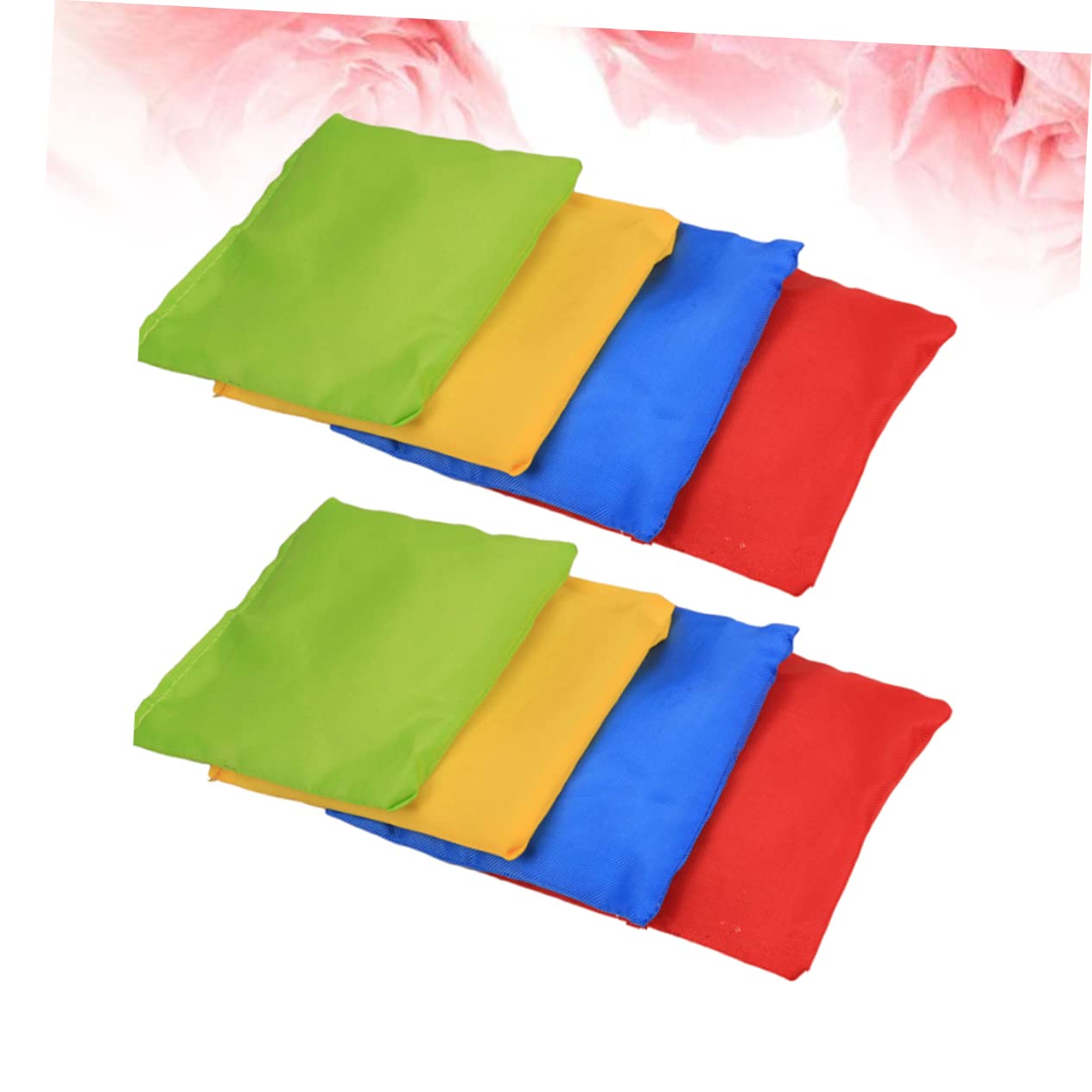 Happyyami Juego de Bolsas de Frijoles Ligeras 12 Piezas de Nylon, Diseño Resistente y Costura Refinada para Niños para Juegos al Aire Libre y Escuela
