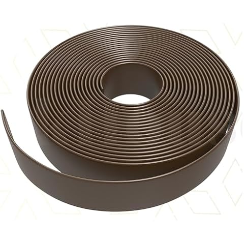 NickHouse 1.5" x 10' Vinyl Strap Replacement for Outdoor Patio Lawn Chair Furniture Repair Strap Strapping - Dark Brown Cover