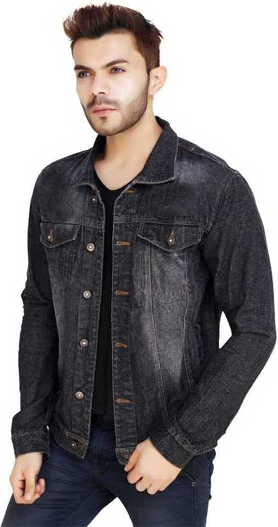Mens Jean Denim Jacket,Casual Slim Fit Jacket-image-37
